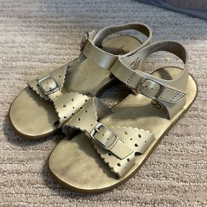 Gold Footmates Ariel Sandals Toddler 12
